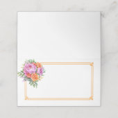 Folded Name Place Card Platzkarte (Außenseite Aufgefaltet)