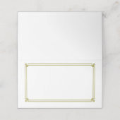 Folded Name Place Card Platzkarte (Außenseite Aufgefaltet)