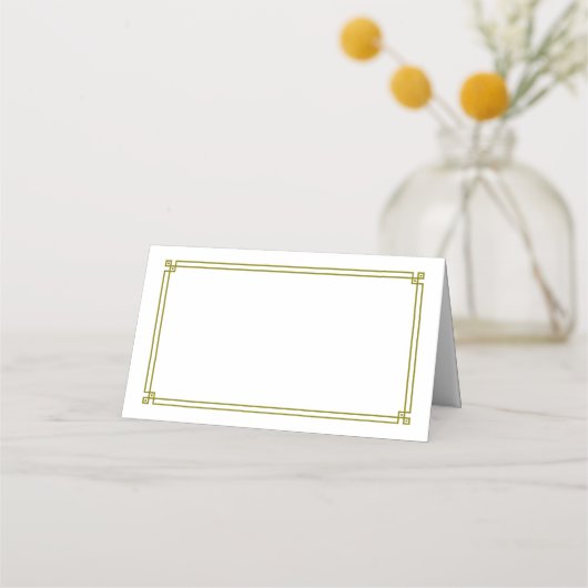 Folded Name Place Card Platzkarte (Vorderseite)