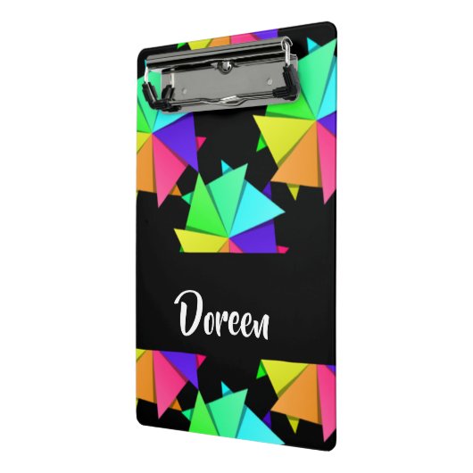 Folded Paper Pattern Mini Klemmbrett (Gewinkelt2)