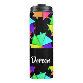 Folded Paper Pattern Thermosbecher