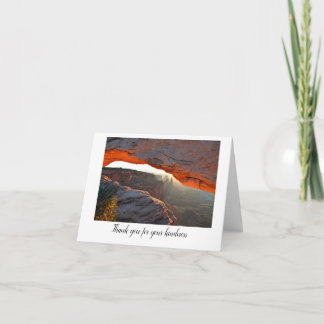 Folded Thank You Card Dankeskarte