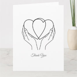 Folded Thank You Card Dankeskarte