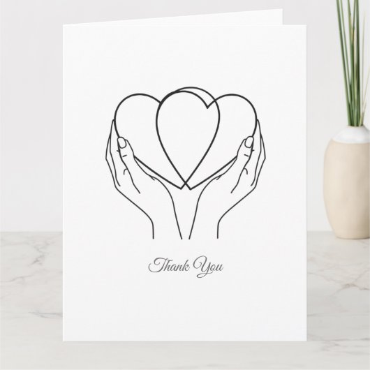 Folded Thank You Card Dankeskarte (Vorderseite)