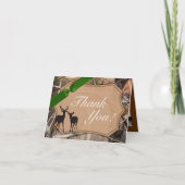 Folded Thank You Card Hunters Camo Camoflauge Deer Dankeskarte (Vorderseite)