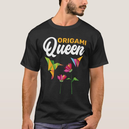 Folding Paper Origami Queen T-Shirt (Vorderseite)