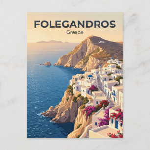 Folegandros Insel Griechenland Postkarte