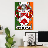 Foley Coat of Arms Print Poster (Heimbüro)