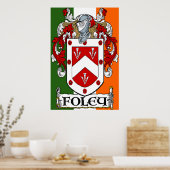 Foley Coat of Arms Print Poster (Küche)