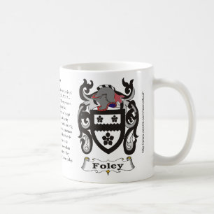 Foley, der Ursprung, Bedeutung und das Wappen Kaffeetasse