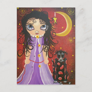 FOLGE ART Doggie and Friend by LORI Postcard Postkarte