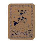 FOLGE ART FARM TIERGESCHAFT, SCHWEIN, ROOSTER Land Magnet (Vertikal)