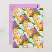 FOLGE ART PEGASUS UND EVE IN GARTEN OF EDEN, PORT POSTKARTE (Vorne/Hinten)