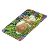 FOLGE ART RABBIT, BLUEBIRD, WHIMSICAL SECRET GARDE MAGNET (Linke Seite)