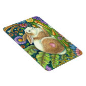 FOLGE ART RABBIT, BLUEBIRD, WHIMSICAL SECRET GARDE MAGNET (Rechte Seite)