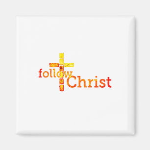 Folge Christus Jesus dem Messias Matthew 4 19 Luke Magnet