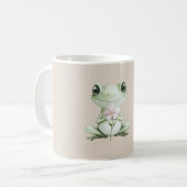 Folge Deinem Herz Frosch Kaffeetasse (Vorderseite Links)