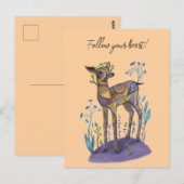 folge deinem Herzen Postkarte (Vorne/Hinten)