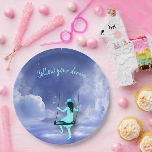 Folge deinem Traum Pappteller (Party)