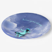 Folge deinem Traum Pappteller (Schrägansicht)