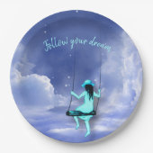 Folge deinem Traum Pappteller (Vorderseite)