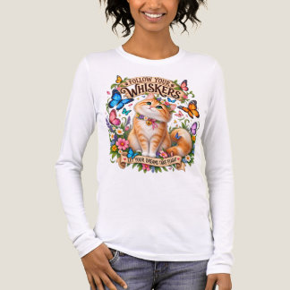 Folge Deinen Schnurrhaaren Katze T-Shirt | Tri-Blend Shirt