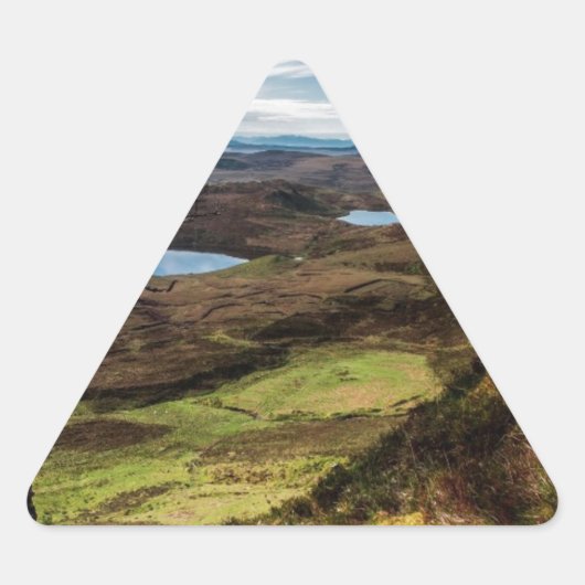 Folge deinen Träumen! Dreieckiger Aufkleber (Vorderseite)