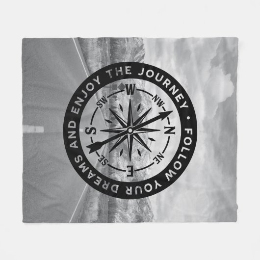 Folge deinen Träumen Fleecedecke (Vorderseite (Horizontal))