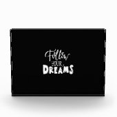 Folge deinen Träumen Fotoblock (Vorderseite)