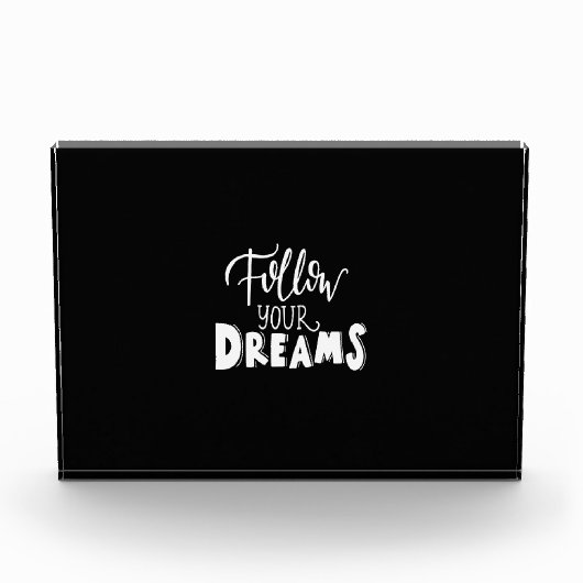 Folge deinen Träumen Fotoblock (Vorderseite)