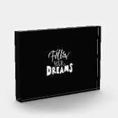 Folge deinen Träumen Fotoblock (Links)