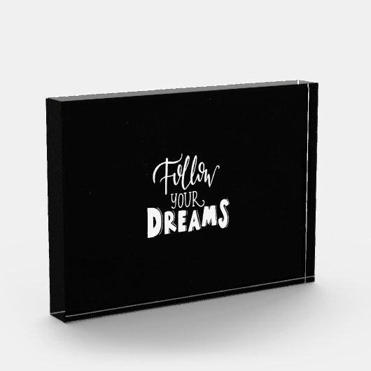 Folge deinen Träumen Fotoblock (Links)
