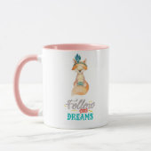 Folge Deinen Träumen Fuchs Tasse (Links)