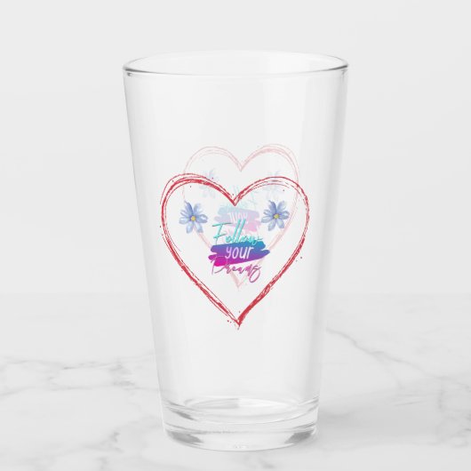 Folge deinen Träumen Glas (Vorderseite)