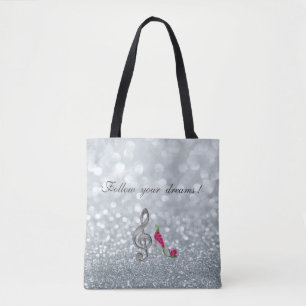 Folge deinen Träumen, Glittery, Absätze, Violinsch Tasche