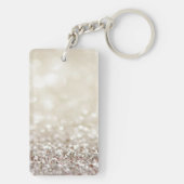 Folge deinen Träumen, Glittery, Bokeh, Heelsen, Schlüsselanhänger (Rückseite)