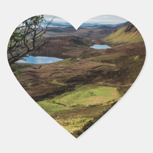 Folge deinen Träumen! Herz-Aufkleber (Vorderseite)