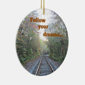 Folge deinen Träumen Keramik Ornament (Rechts)