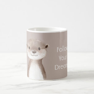 Folge Deinen Träumen Otter Kaffeetasse