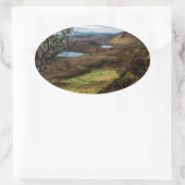 Folge deinen Träumen! Ovaler Aufkleber (Tasche)