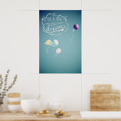 Folge deinen Träumen Poster (Küche)