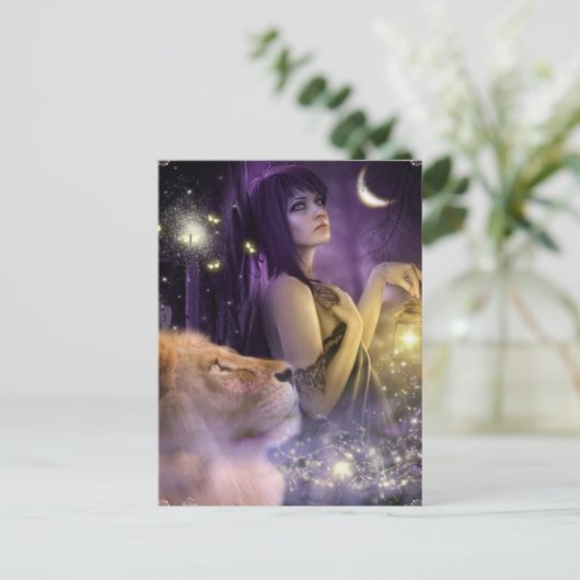 Folge deinen Träumen Postkarte (Stehend Vorderseite)