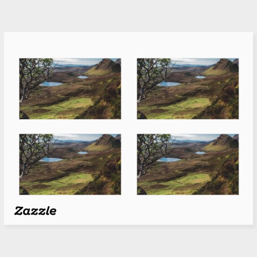 Folge deinen Träumen! Rechteckiger Aufkleber (Blatt)