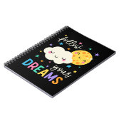 Folge deinen Träumen | Wolke und Mond Notizblock (Linke Seite)