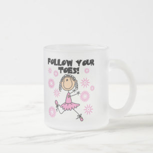 Folge Deinen Zehen Ballerina T-Shirts und Geschenk Mattglastasse