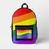 Folge dem Regenbogen Bedruckter Rucksack (Vorderseite)