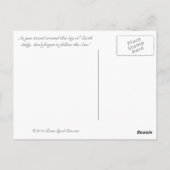 Folge dem Sohn! Christliche Nachricht auf einer Po Postkarte (Rückseite)