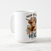 Folge dem Wort, nicht der Herde Kaffeetasse (Vorderseite Links)