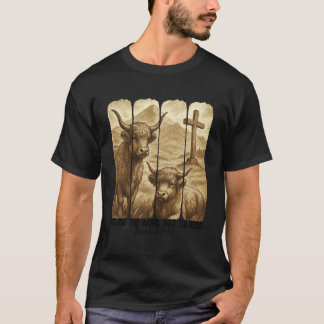 Folge dem Wort, nicht der Herde Western Christian T-Shirt