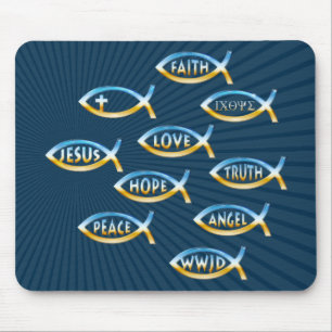 Folge ihm   Christliche Gemeinschaft Mousepad